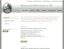 Tablet Screenshot of muzeumstaszica.pl